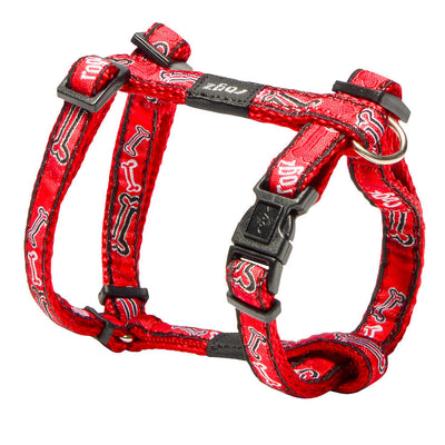 rogz Fancy Dress Red Bones Geschirr für Hunde