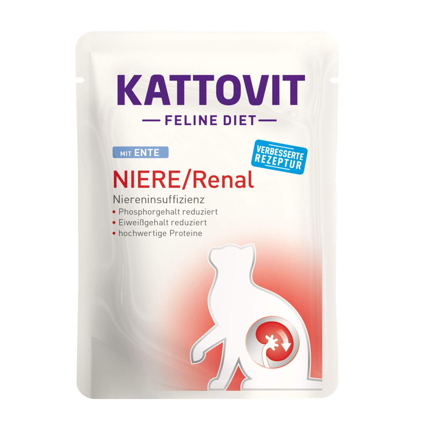 Kattovit Niere/Renal mit Ente Nassfutter für Katzen