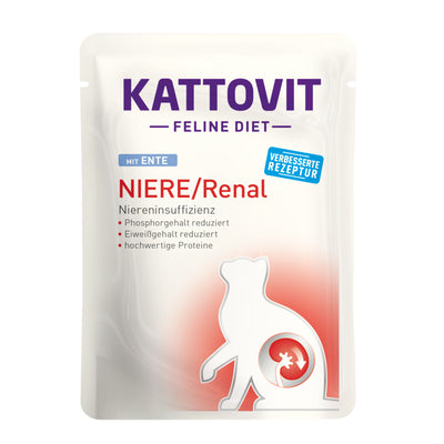 Kattovit Niere/Renal mit Ente Nassfutter für Katzen