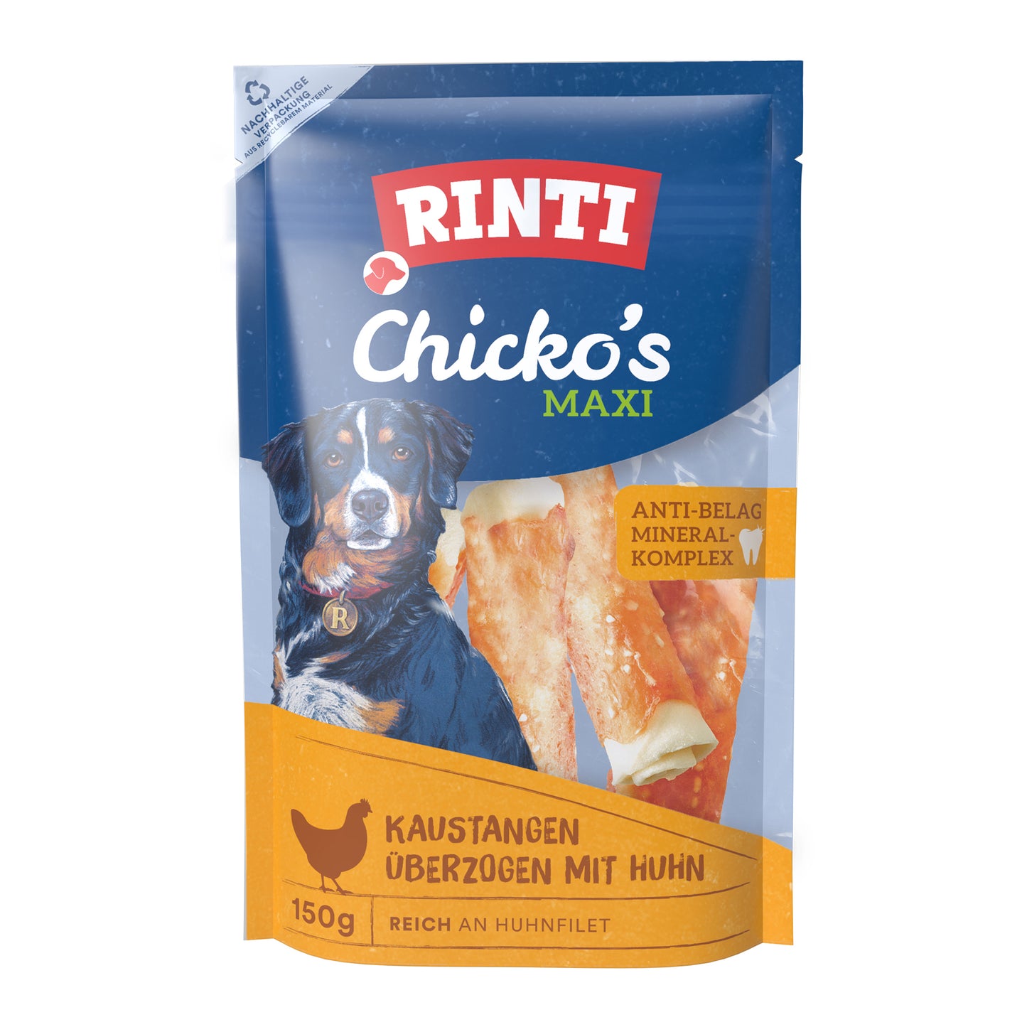 Rinti Chicko Maxi Kaustangen Huhn Snack für Hunde