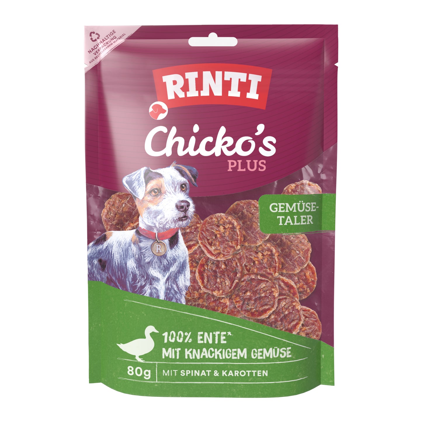 Rinti Chicko PLUS Gemüsetaler Snack für Hunde