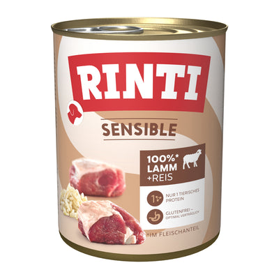 Rinti Sensible mit Lamm und Reis Futter für Hunde