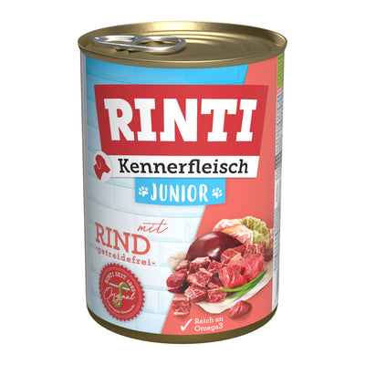 Rinti Kennerfleisch Junior Rind Nassfutter für Hunde