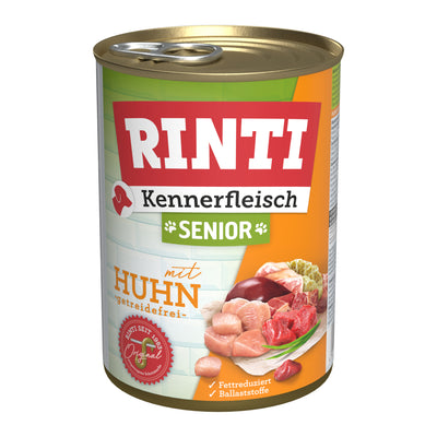 Rinti Kennerfleisch Senior Huhn Nassfutter für Hunde