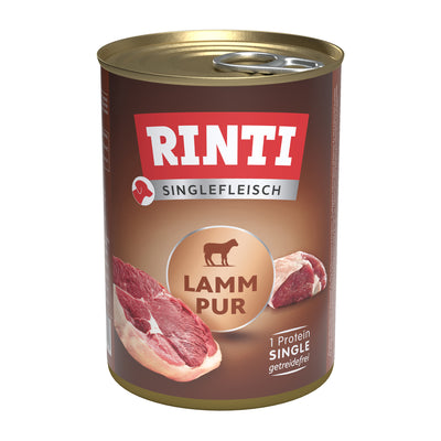 Rinti Singlefleisch  PUR Lamm Nassfutter für Hunde