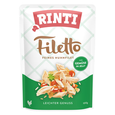 Rinti Filetto Huhn und Gemüse in Jelly Nassfutter für Hunde