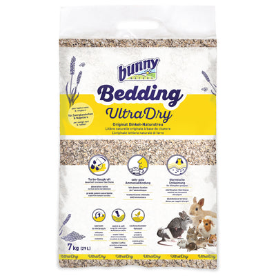bunny Ultra Dry Streu für Zwergkaninchen, Meerschweinchen, Chinchillas, Hamster, Zwerghamster, Farbmäuse, Ratten und Degus