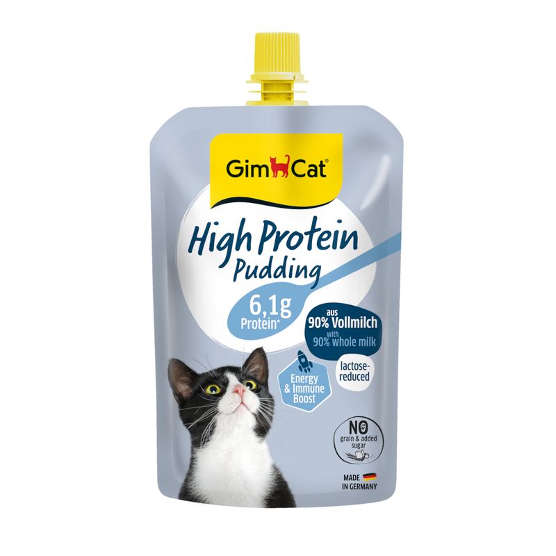 GimCat High Protein Pudding Snack für Katzen