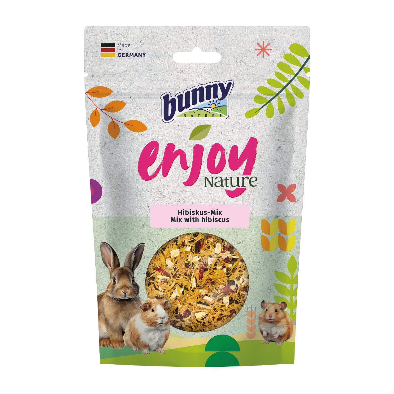 bunny EnjoyNature Hibiskus-Mix Ergänzungsfutter für Zwergkaninchen und Nagetiere