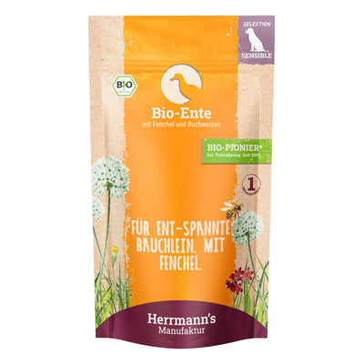 Herrmann's Ente mit Fenchel und Buchweizen Nassfutter für Hunde