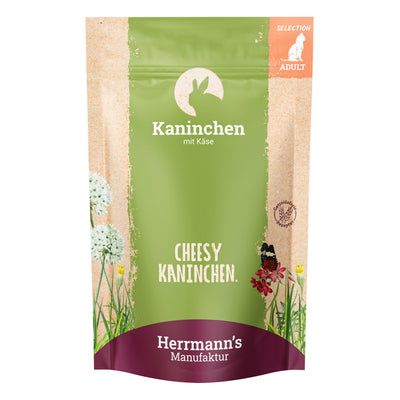 Herrmann's Selection Adult Kaninchen mit Käse Nassfutter für Katzen
