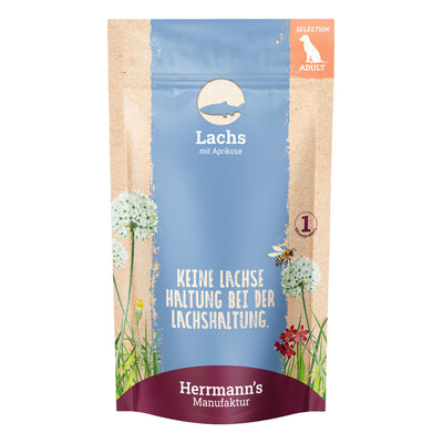 Herrmann's Lachs mit Aprikose Nassfutter für Hunde