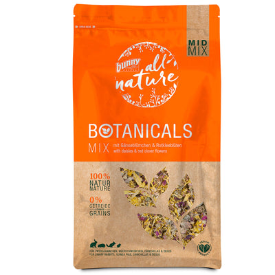 bunny All Nature Botanicals Mix Ergänzungsfutter für Zwergkaninchen, Meerschweinchen, Degus und Chinchillas
