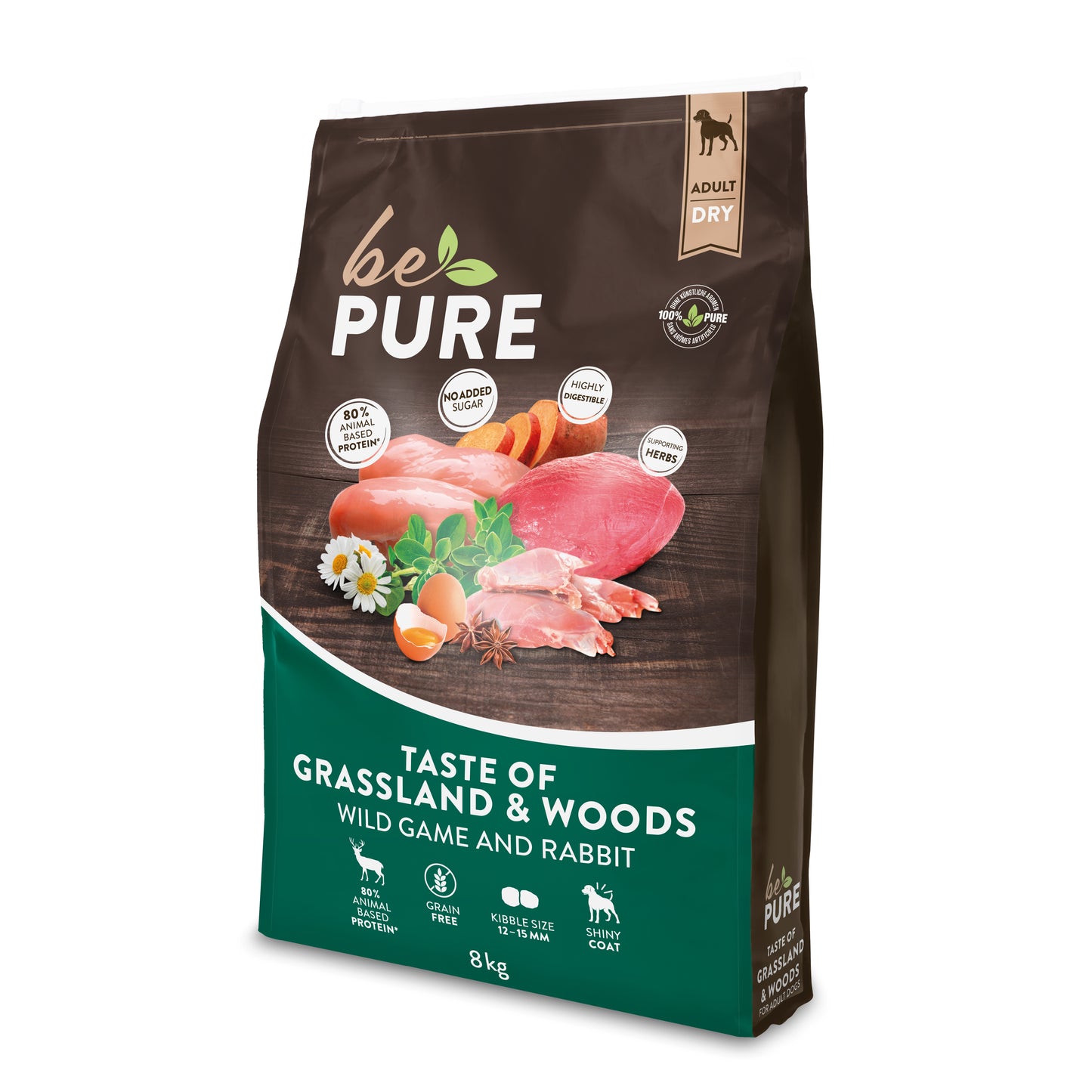 bePure Taste of Grassland and Woods Trockenfutter für Hunde