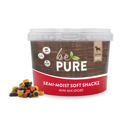 bePure Semi-Moist Soft Snackz Mini Mix Sport Semi-Moist Futter für Hunde