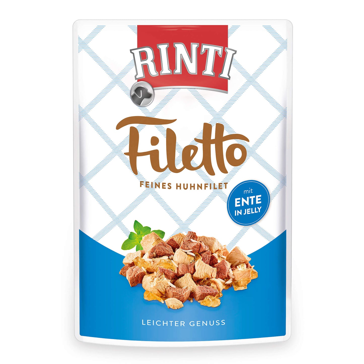 Rinti Filetto Huhn und Ente in Jelly Nassfutter für Hunde