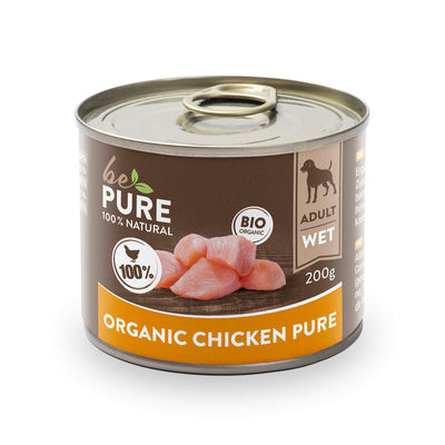 bePure Organic Chicken pure Nassfutter für Hunde