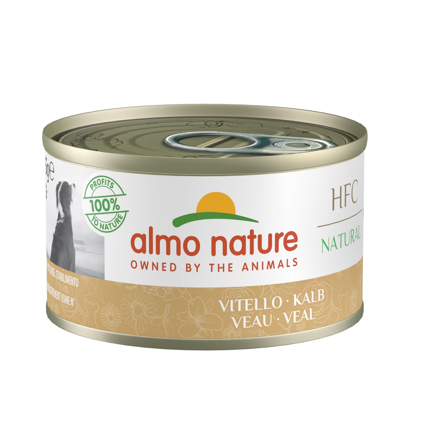 Almo Nature HFC Natural mit Kalb Nassfutter für Hunde