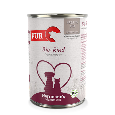 Herrmann's Kreativ-Mix Bio mit Rindfleisch Nassfutter