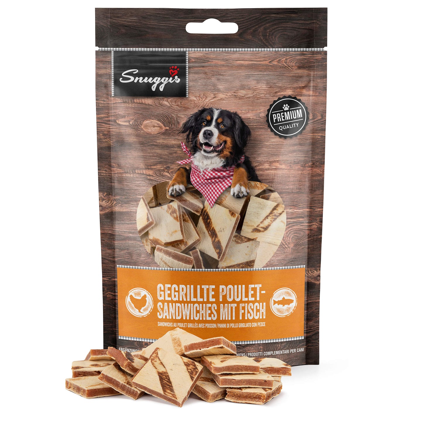 Snuggis Gegrillte Poulet-Sandwiches Snack für Hunde