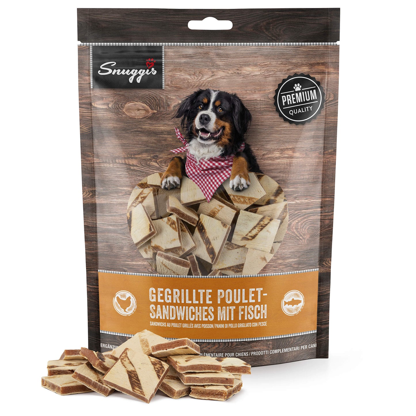 Snuggis Gegrillte Poulet-Sandwiches Snack für Hunde