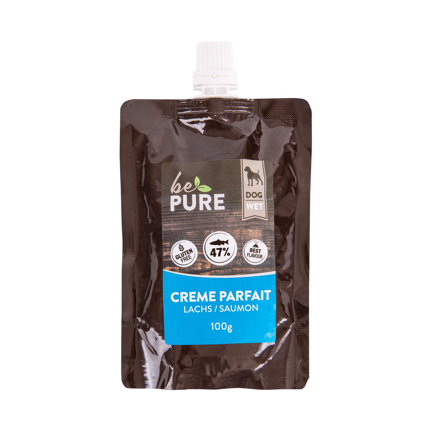 bePure Crème Parfait Lachs Snack für Hunde
