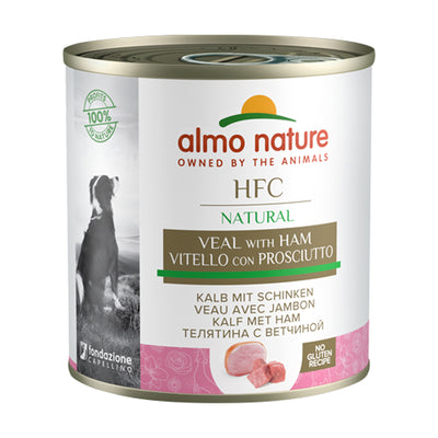 Almo Nature HFC Natural mit Kalb und Schinken Nassfutter für Hunde