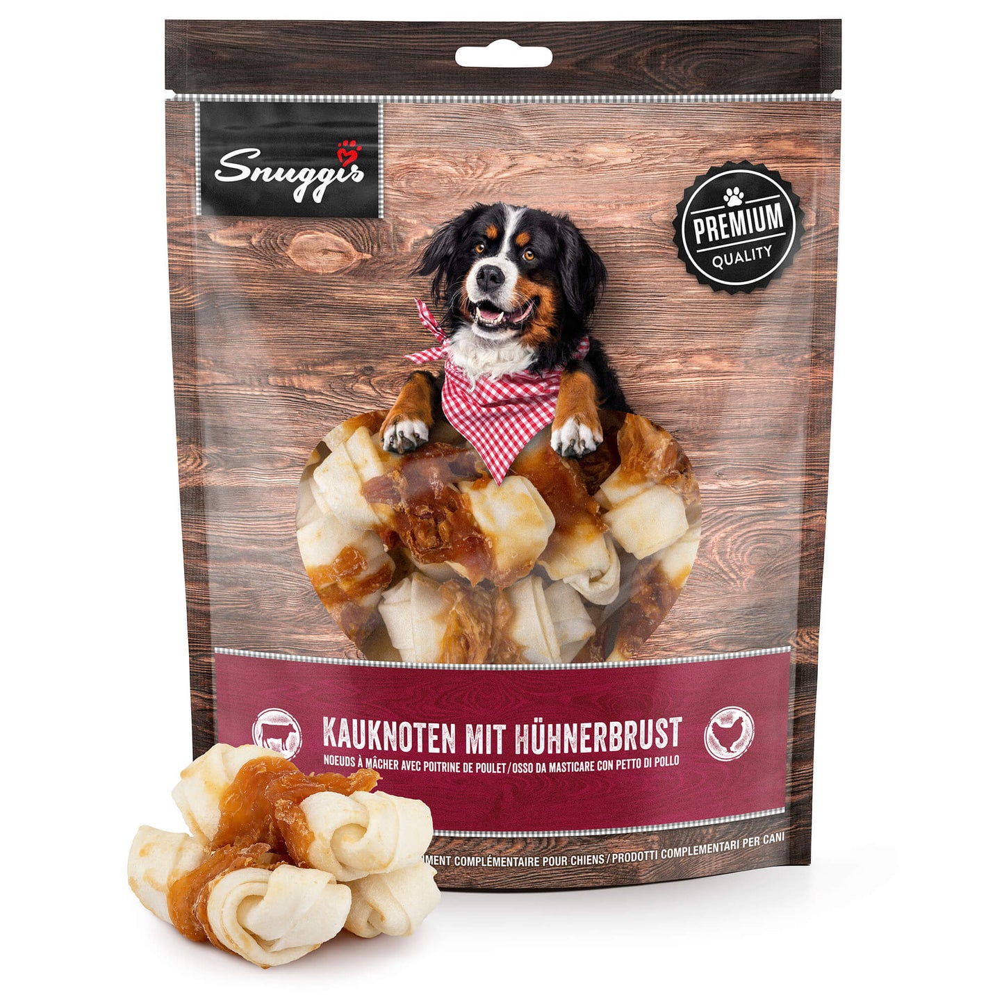 Snuggis Kauknoten mit Hühnerbrust Kauartikel für Hunde
