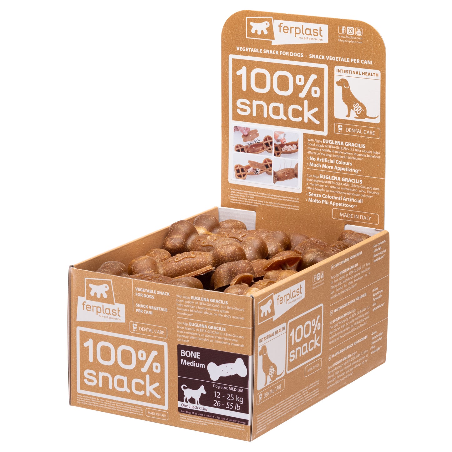 Ferplast Kauknochen Euglena Snack für Hunde