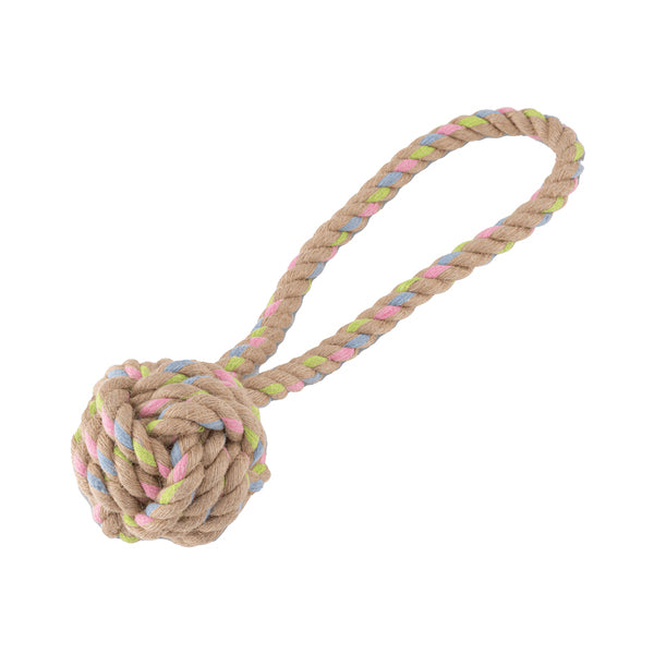Beco Pets Hemp Rope Ball on Loop Spielzeug für Hunde