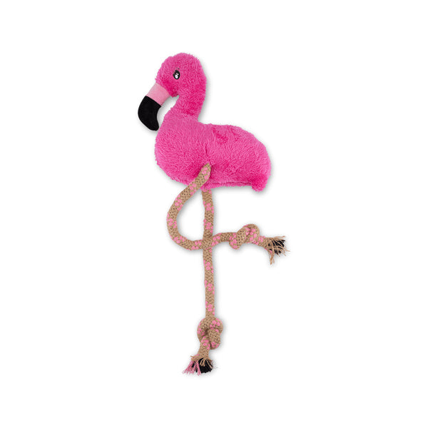 Beco Pets Hemp Rope Flamingo Spielzeug für Hunde