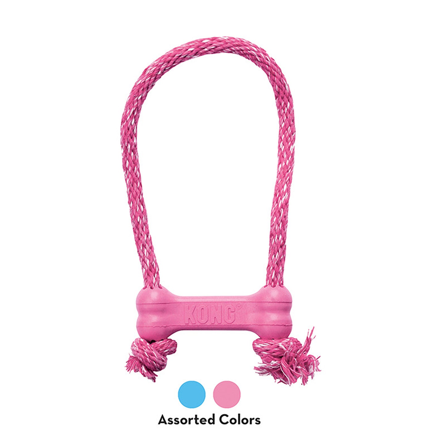 KONG Puppy Goodie Bone with Rope Spielzeug für Hunde