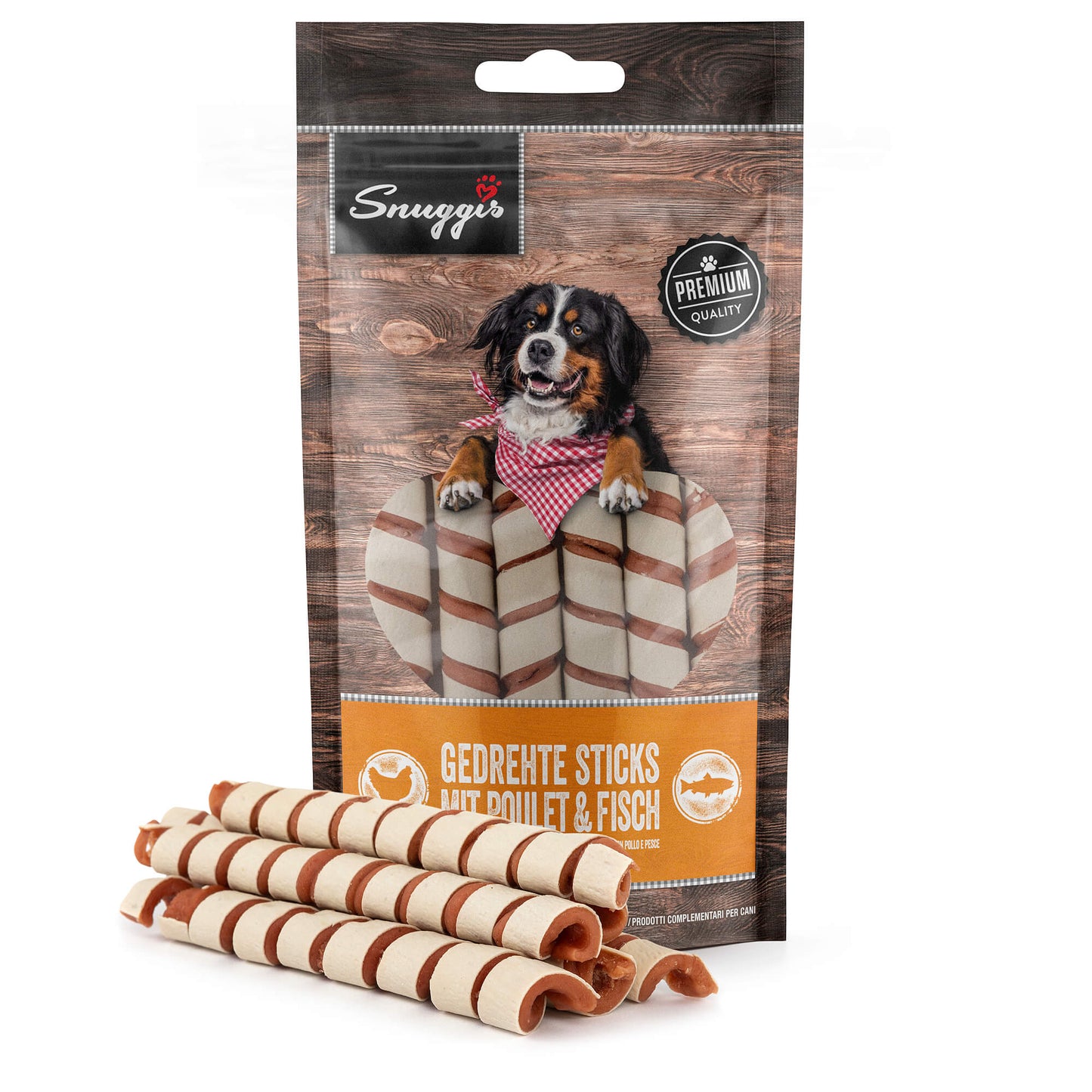 Snuggis Gedrehte Sticks Snack für Hunde