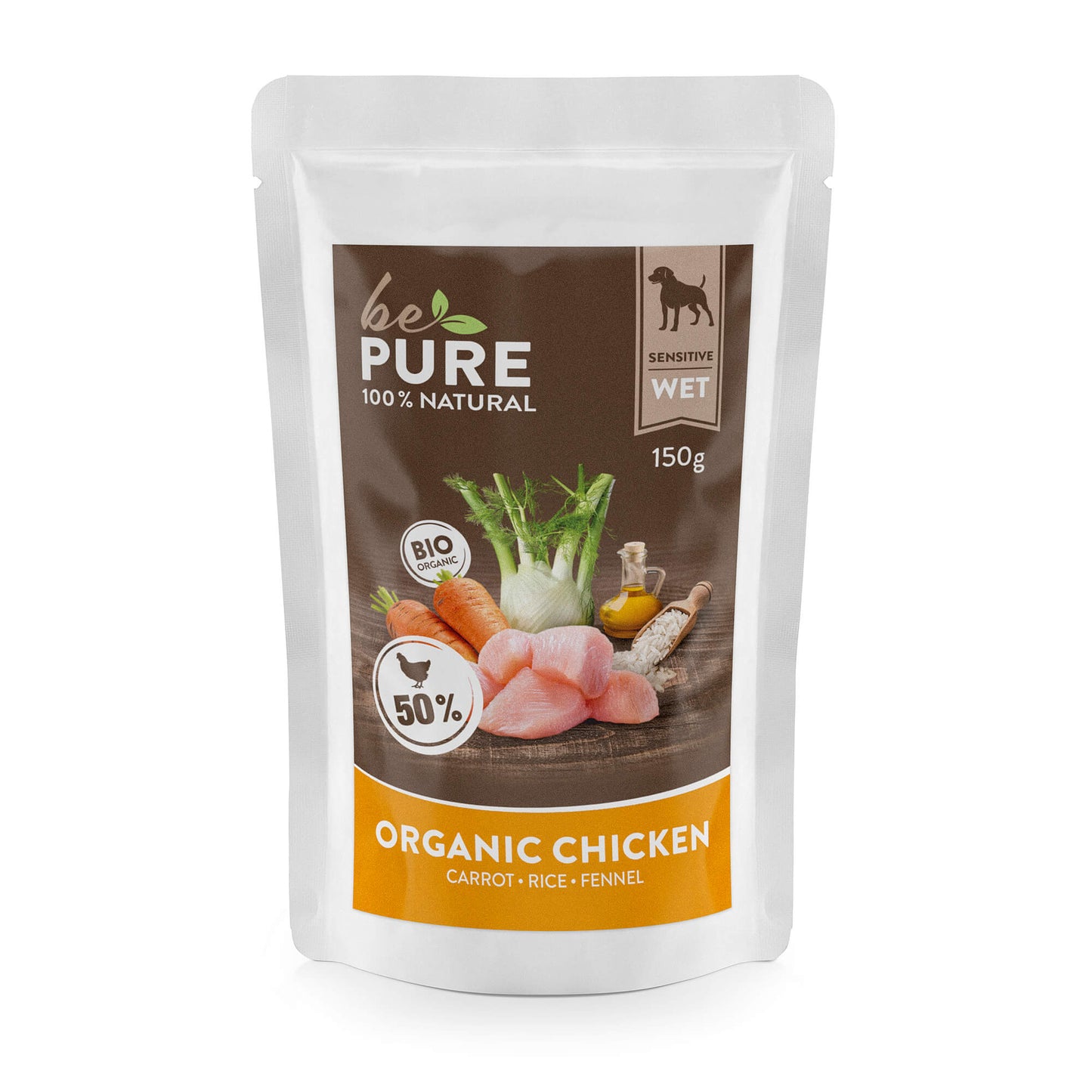 bePure Organic Chicken Nassfutter für Hunde