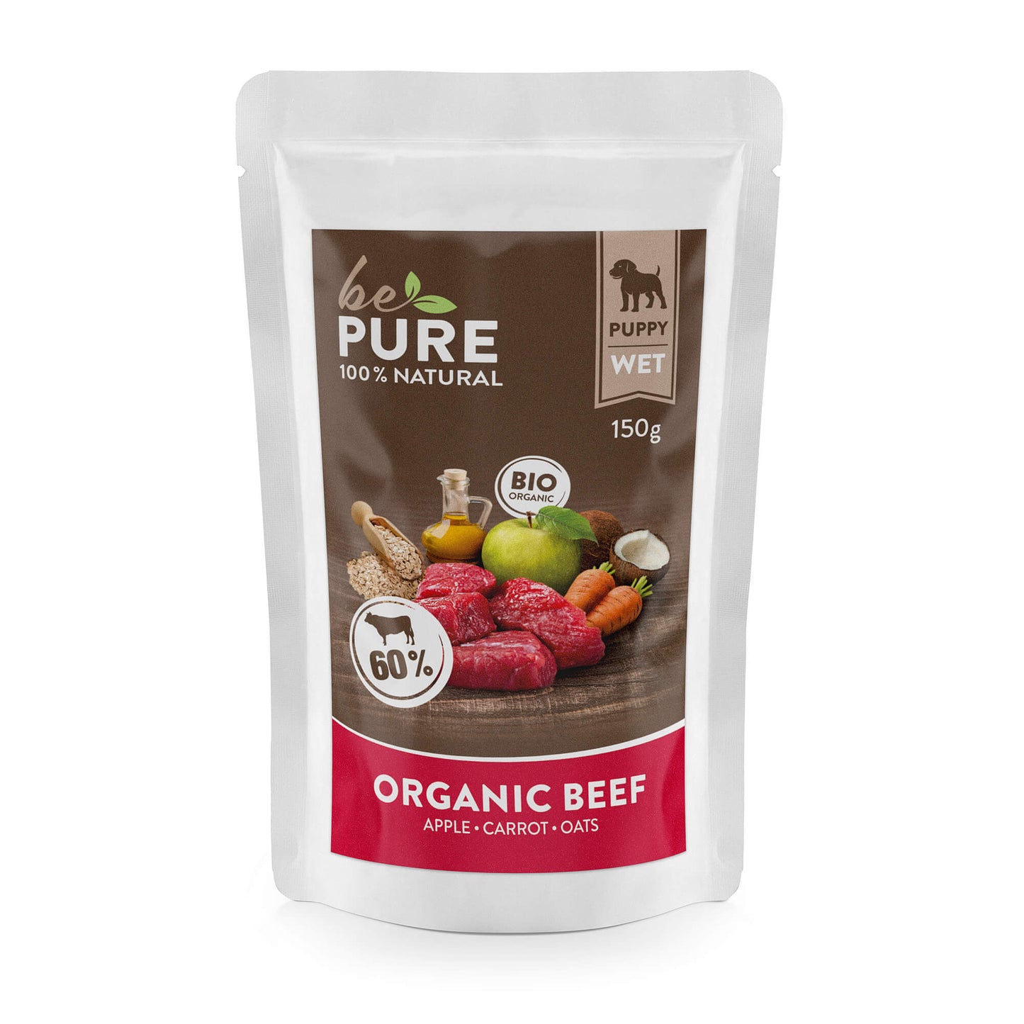 bePure Organic Beef Nassfutter für Hunde