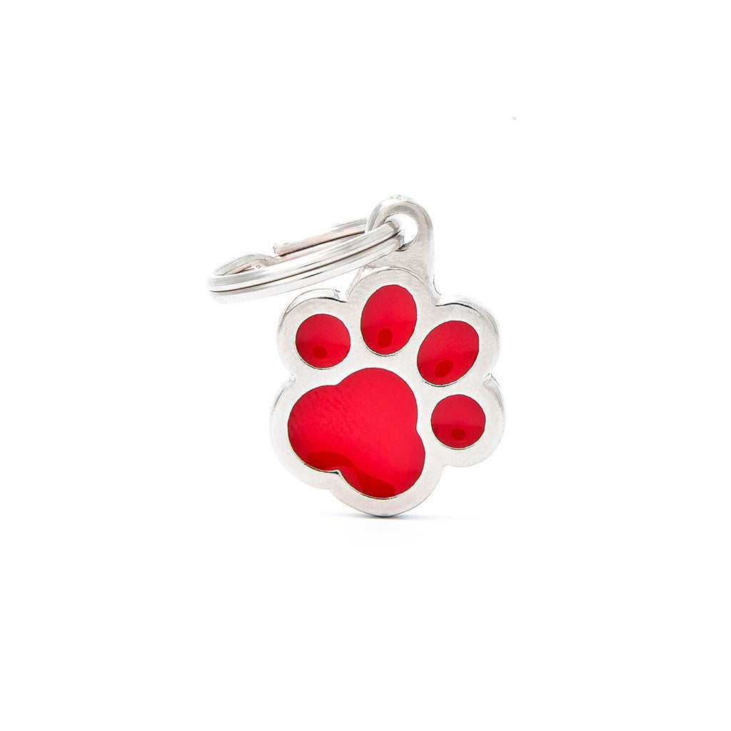 MyFamily Pawprint rot Accessoire für Hunde