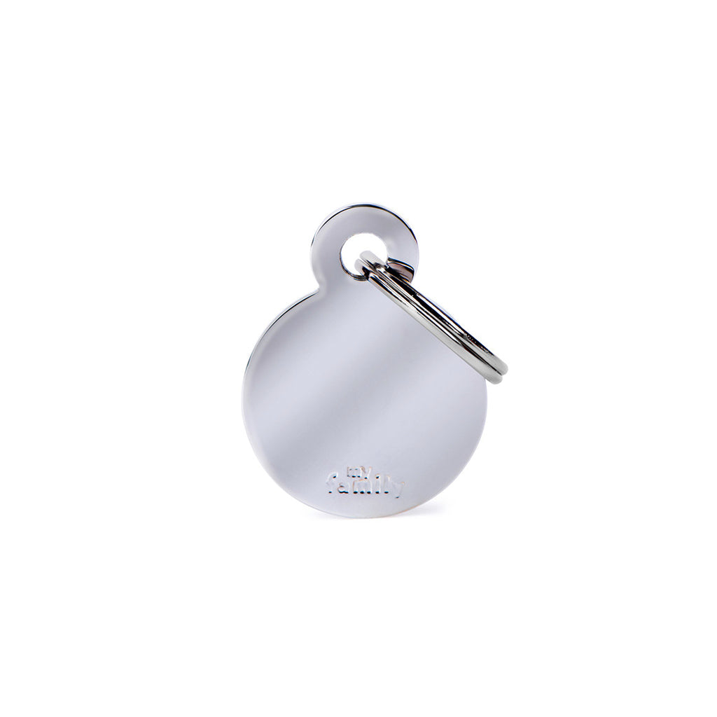 MyFamily Big Round Chromed Brass Accessoire für Hunde
