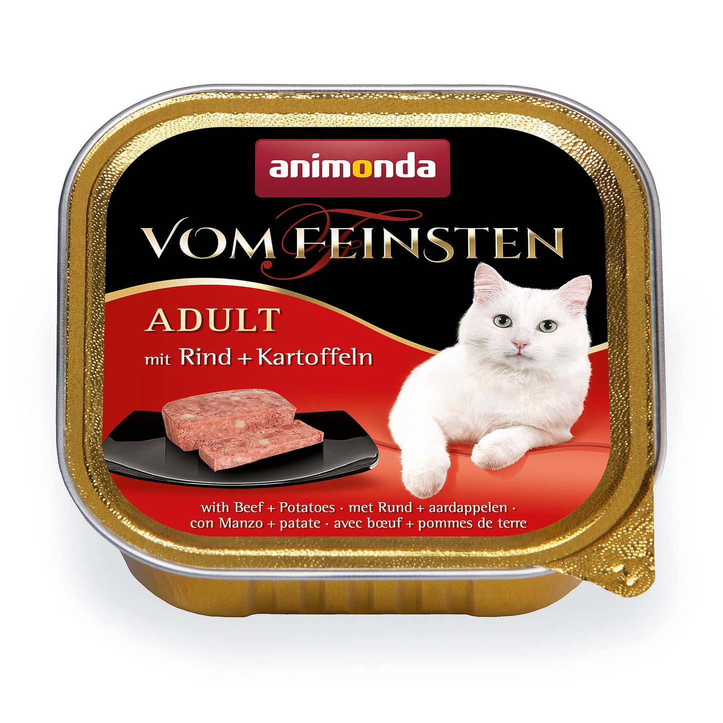 animonda Vom Feinsten Adult Rind und Katoffeln Nassfutter für Katzen