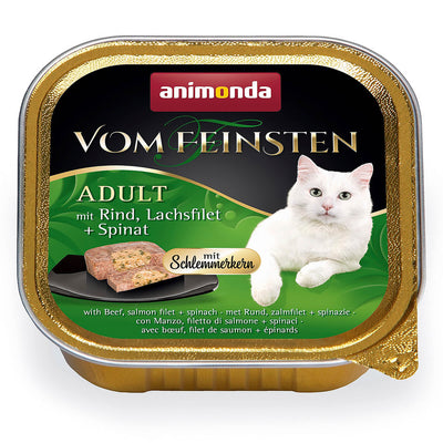 animonda Vom Feinsten Adult Rind und Lachs Nassfutter für Katzen