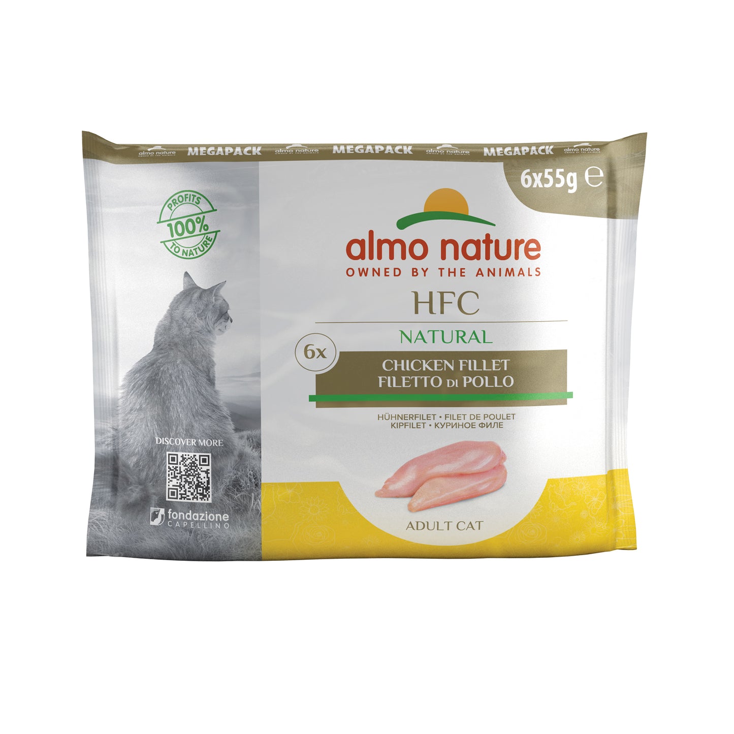 Almo Nature HFC Natural Cat Mega Pack Hühnerfilet Nassfutter für Katzen