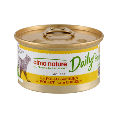 Almo Nature Daily Cat Mousse mit Huhn Nassfutter für Katzen
