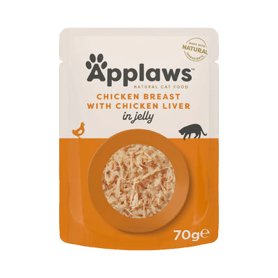 Applaws Huhn und Leber Jelly Nassfutter für Katzen