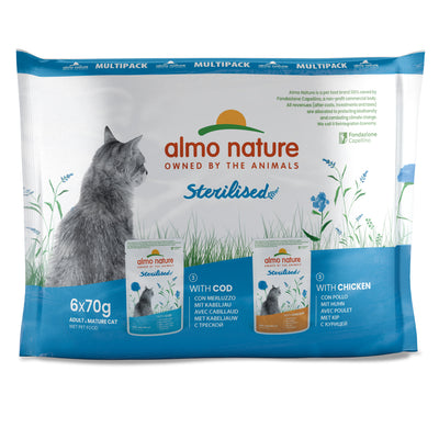 Almo Nature Sterilised Multipack Nassfutter für Katzen