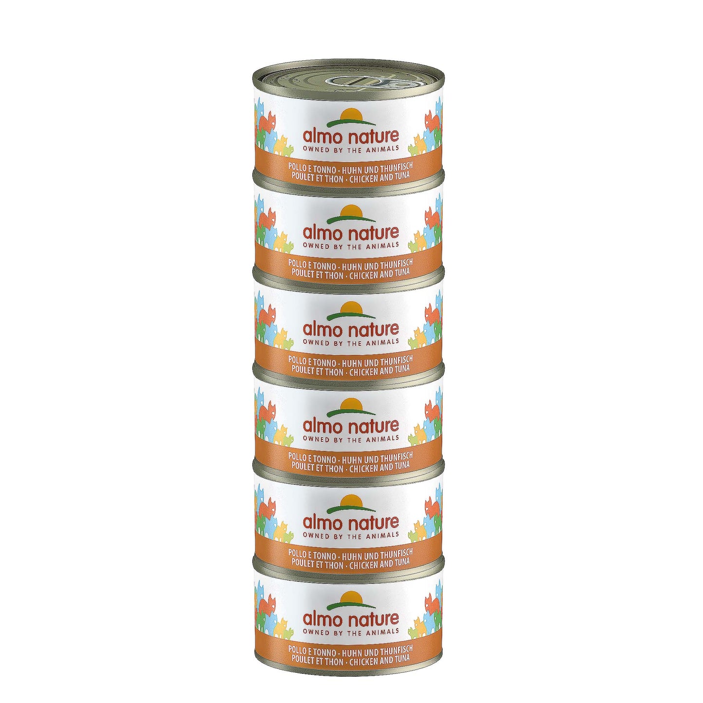 Almo Nature Multipack mit Huhn und Thunfisch Nassfutter für Katzen