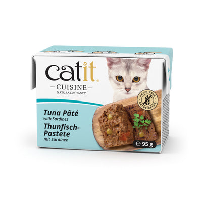 Catit Cuisine Thunfisch-Pastete mit Sardinen Nassfutter für Katzen
