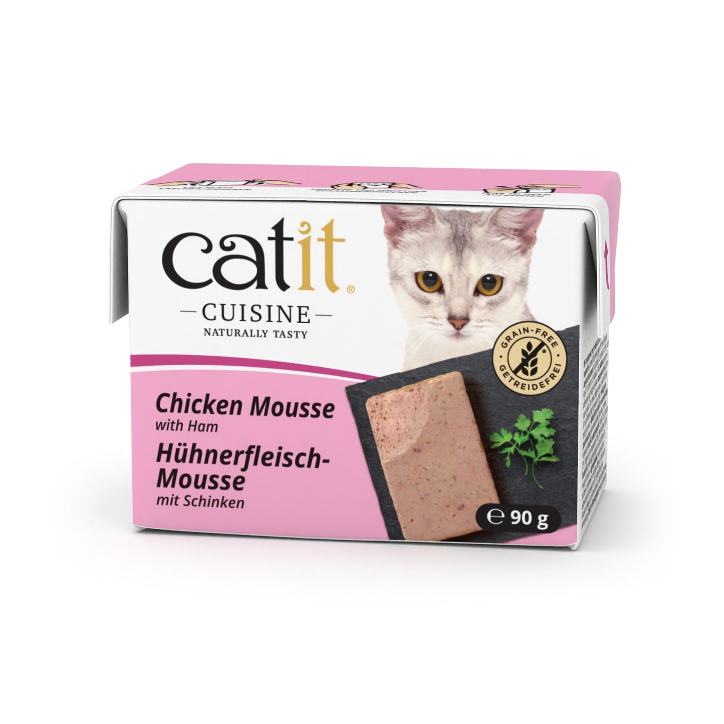 Catit Cuisine Hühnerfleisch-Mousse mit Schinken Nassfutter für Katzen