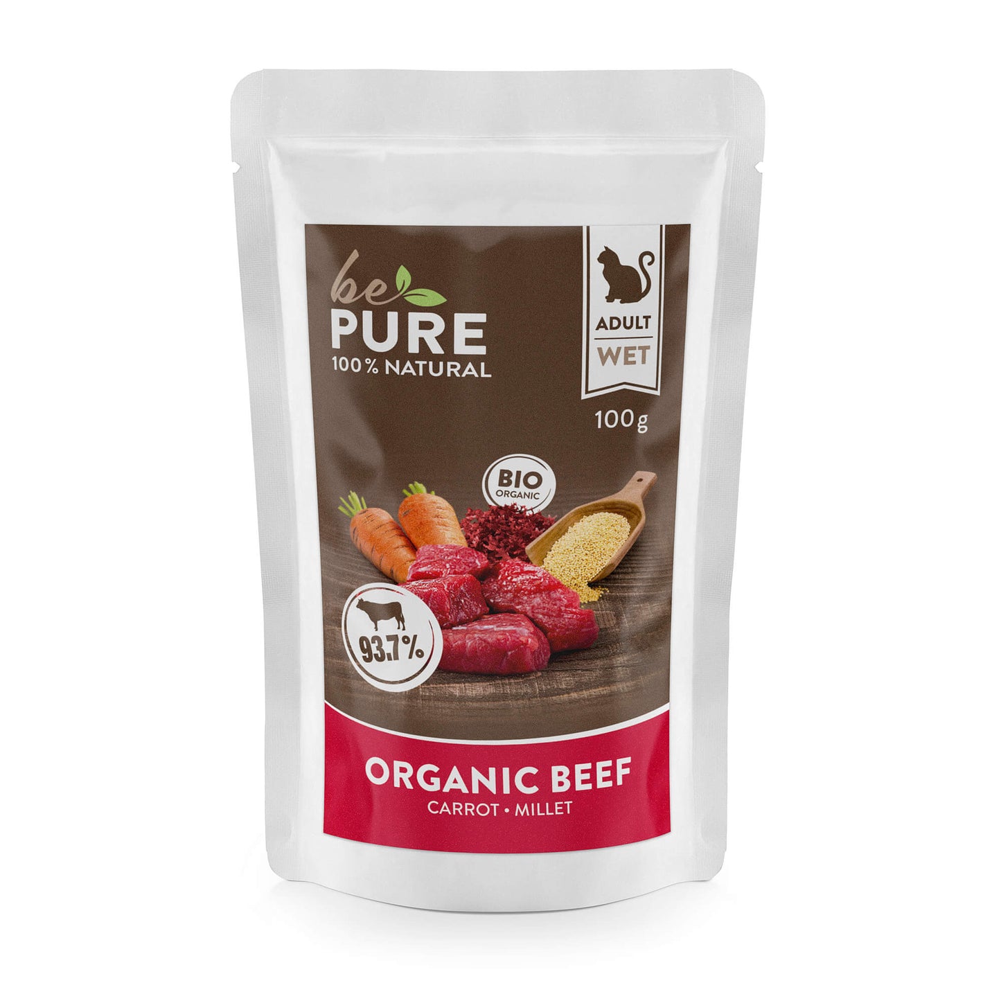 bePure Organic Beef Nassfutter für Katzen