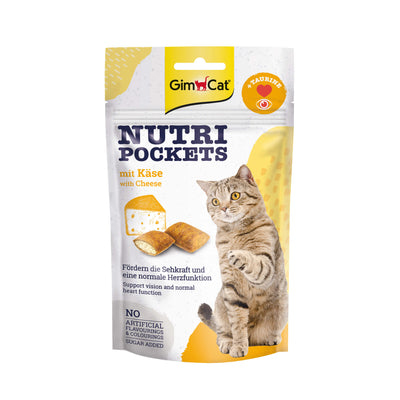GimCat Nutri Pockets Käse & Taurin Snack für Katzen