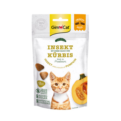 GimCat Crunchy Insekt mit Kürbis Snack für Katzen