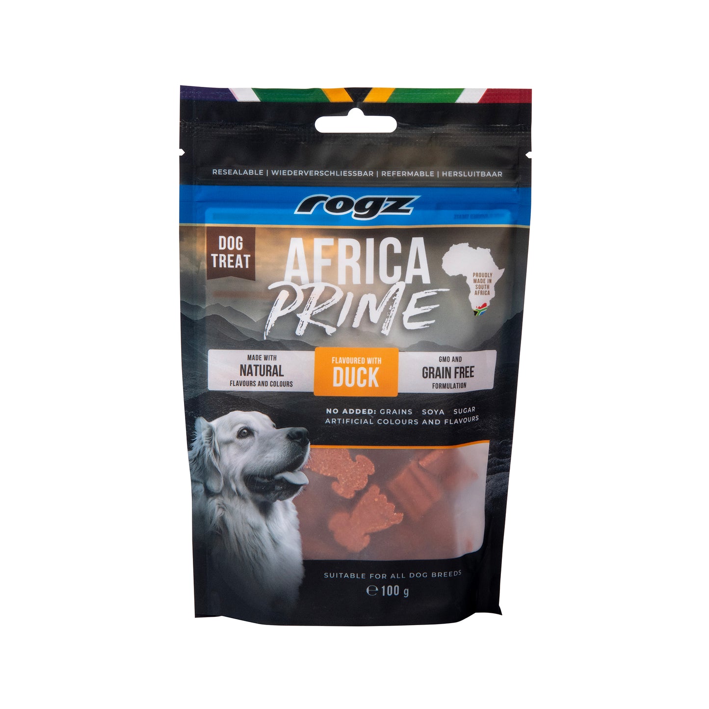 rogz Africa Prime Ente Snack für Hunde